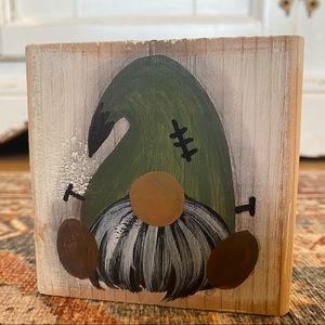 Handmade rustic farmhouse Frankenstein gnome